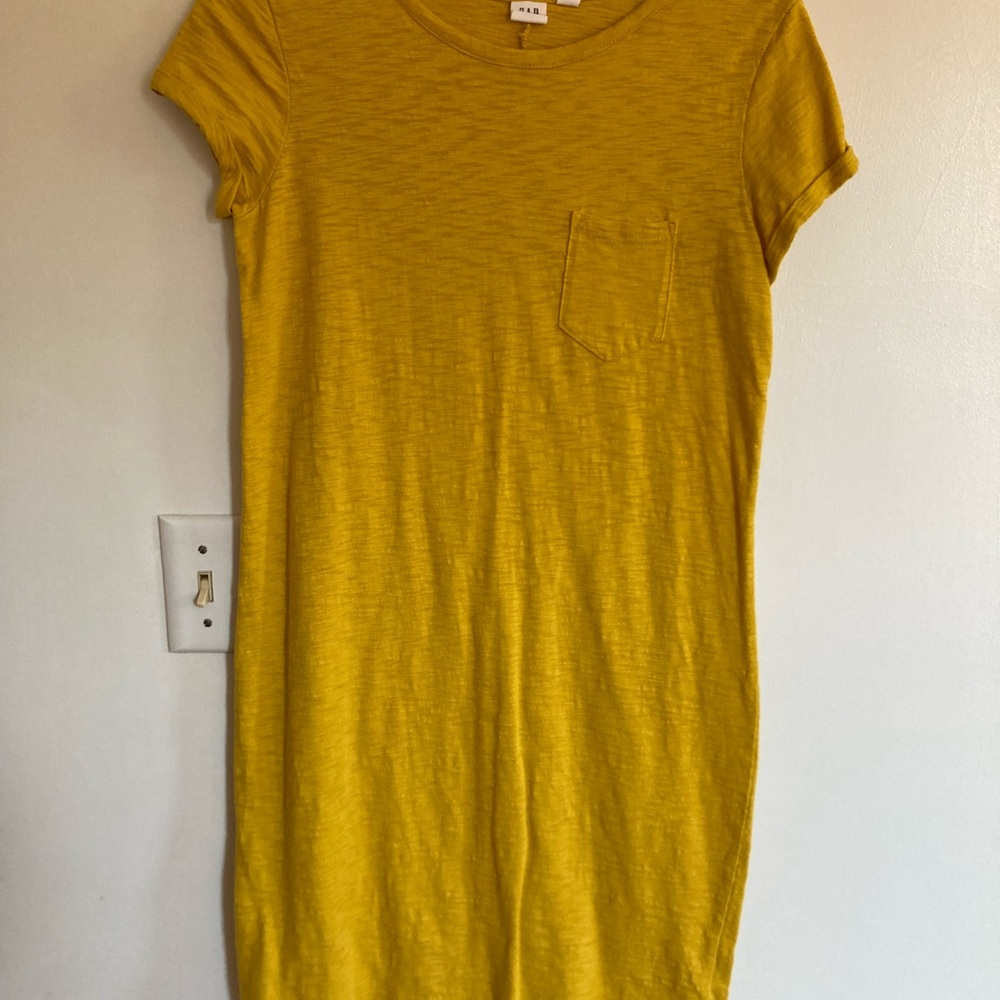 Yellow T-Shirt Dress